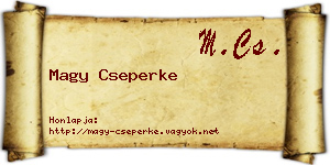 Magy Cseperke névjegykártya